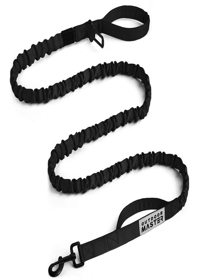 اوت دور ماستر طوق كلاب مطاطي من OutdoorMaster، طوق متين للكلاب مزود بامتصاص للصدمات، مقبضان مبطنان للتدريب، لتحسين سلامة وراحة الكلب - أسود مطور، 6 أقدام - Image 1